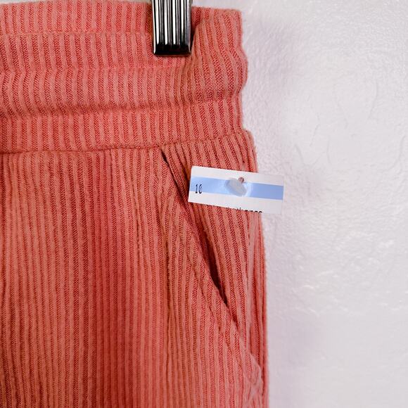 O'Neill Rowen Ribbed Knit Pull On Drawstring Shorts Canyon Coral Clay size M NWT - Picture 5 of 9